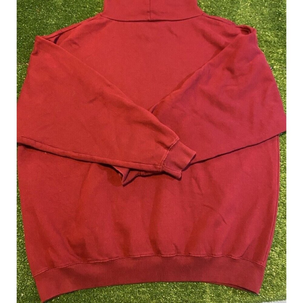 Temple Owls hoodie mens extra large red vintage Y2K sweatshirt football 31 - Picture 10 of 12